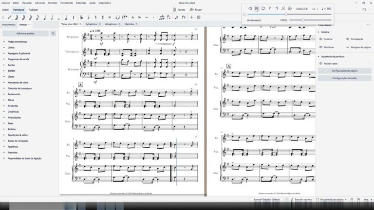 Peixe vivo – para quarteto de percussão